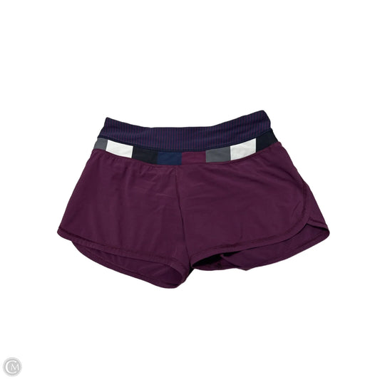 Athletic Shorts By Lululemon In Maroon, Size: S