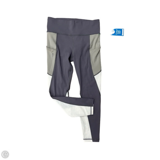 Athletic Leggings By Athleta In Grey, Size: M