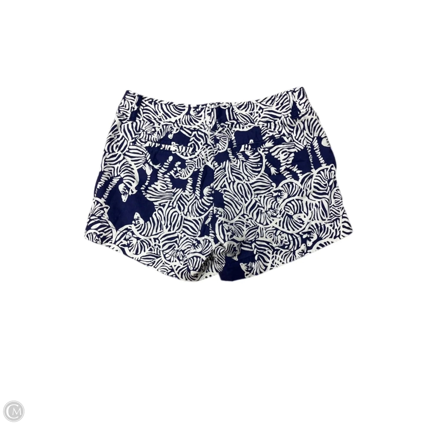 Shorts Designer By Lilly Pulitzer In Blue & White, Size: 2