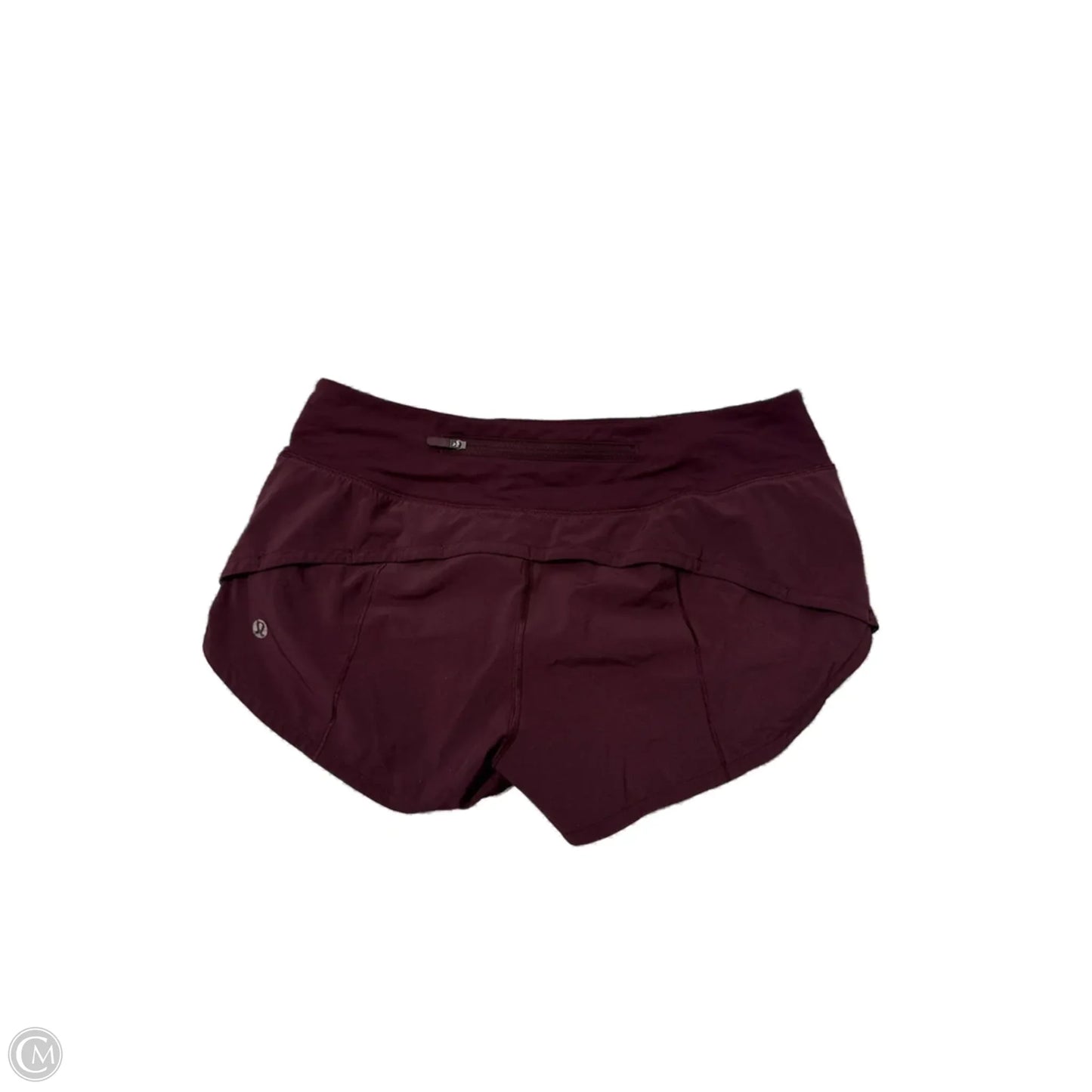 Athletic Shorts By Lululemon In Maroon, Size: S