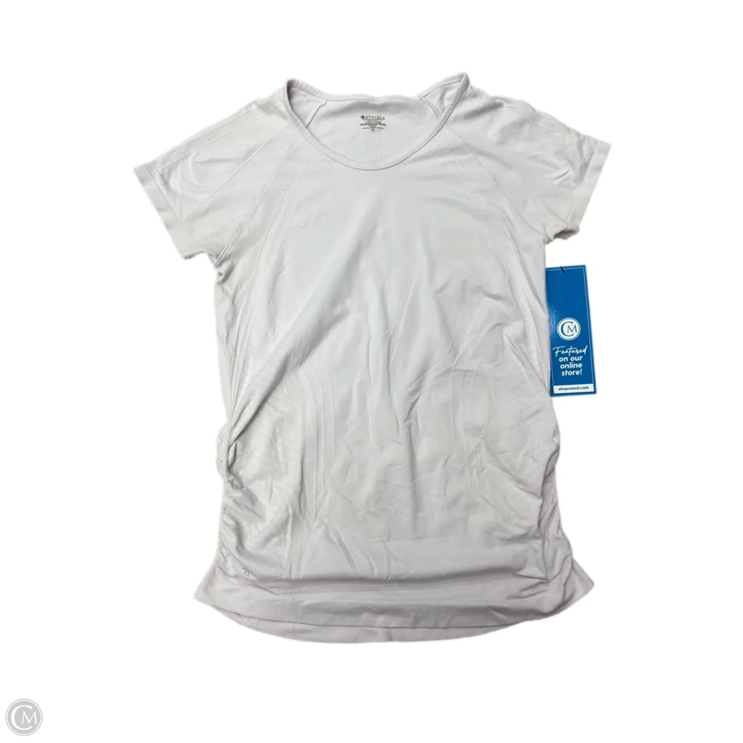 Athletic Top Short Sleeve By Athleta In Pink, Size: M