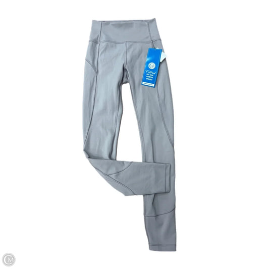 Athletic Leggings By Lululemon In Grey, Size: Xs