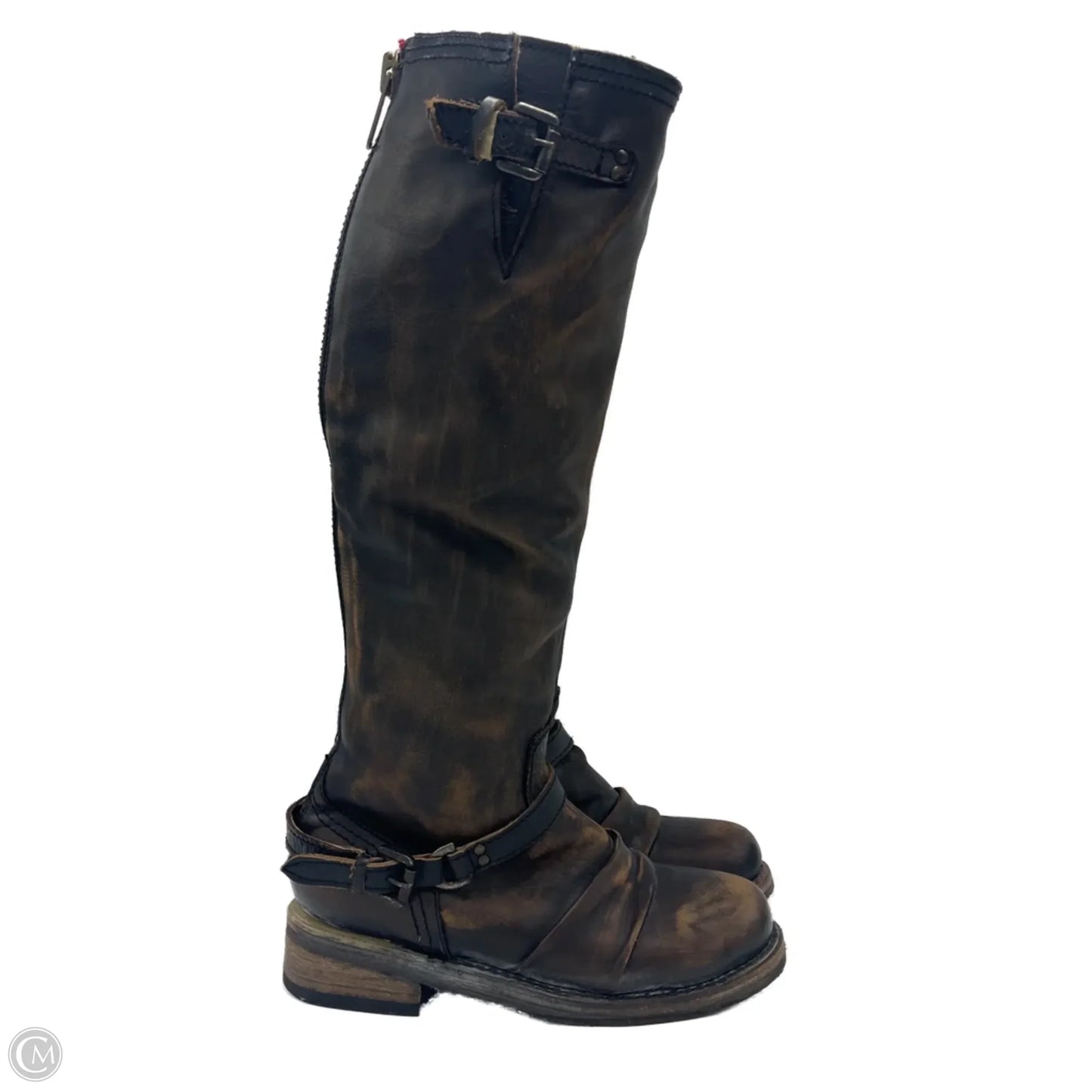 Boots Knee Flats By Freebird In Brown, Size: 6