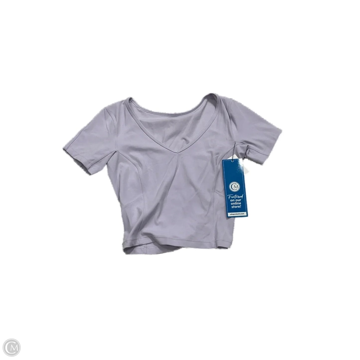 Athletic Top Short Sleeve By Lululemon In Purple, Size: S