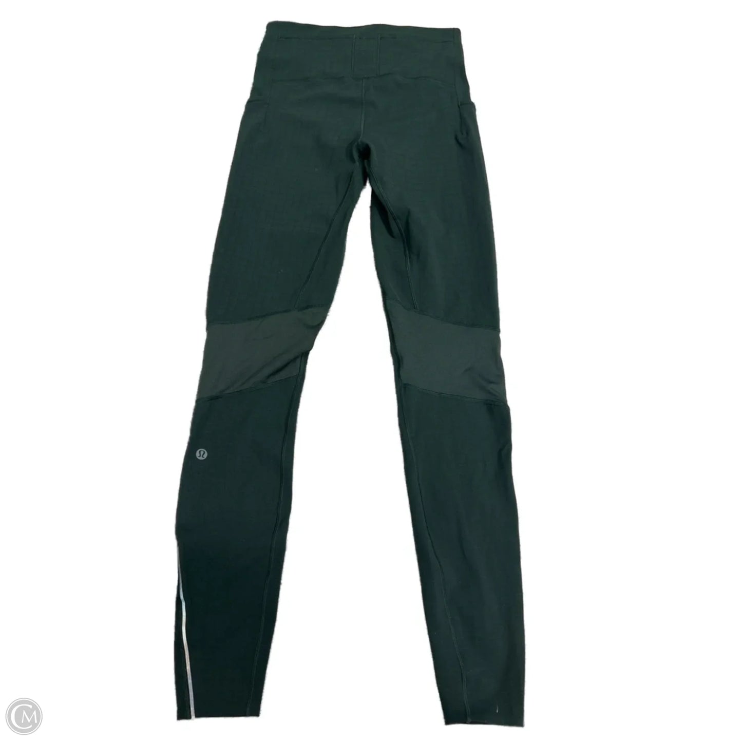 Athletic Leggings By Lululemon In Green, Size: Xs