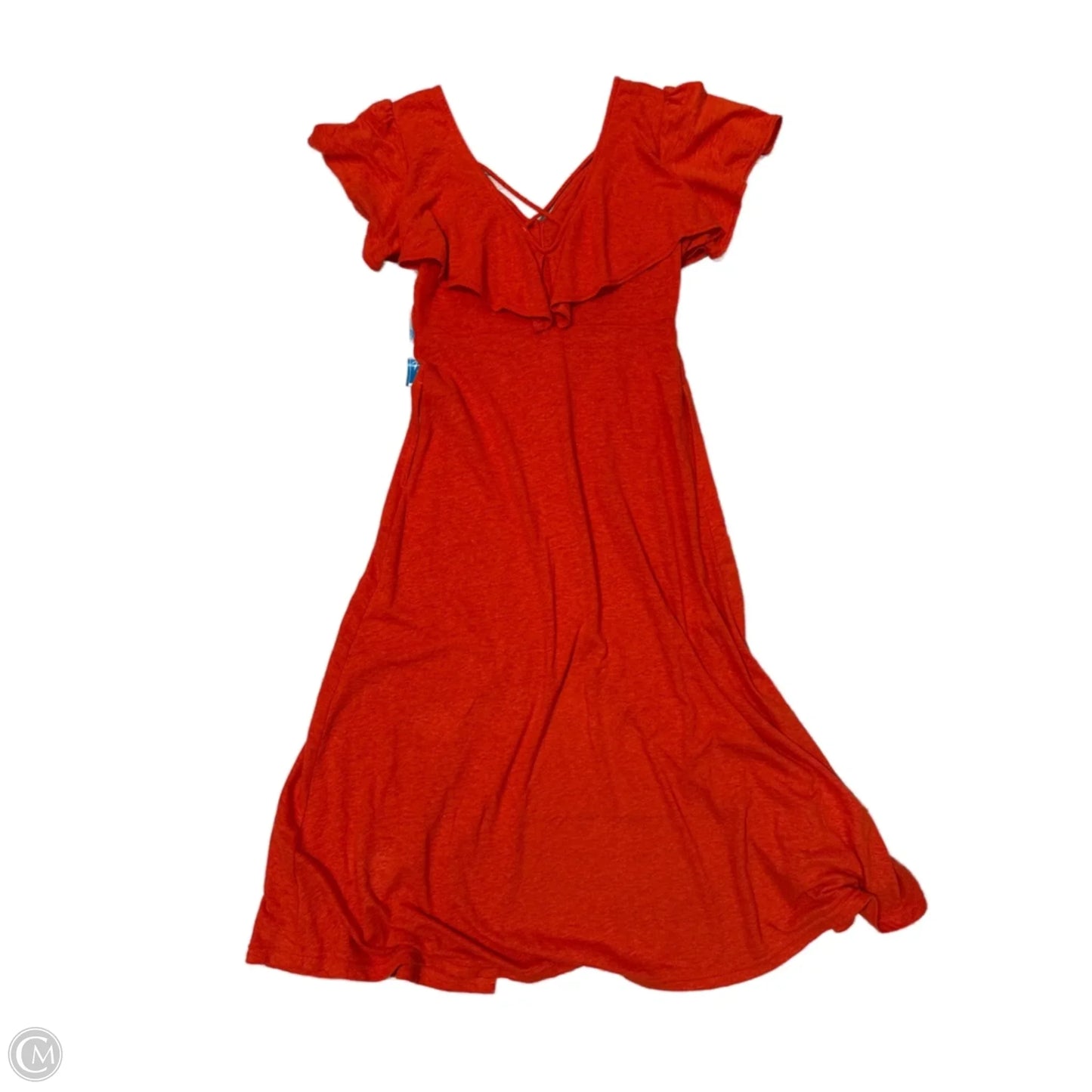 Dress Casual Midi By Free People In Orange, Size: Xs