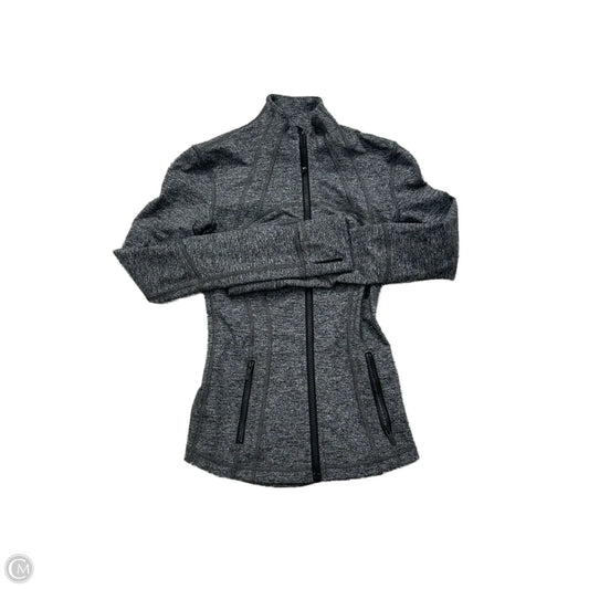 Athletic Jacket By Lululemon In Grey, Size: Xs