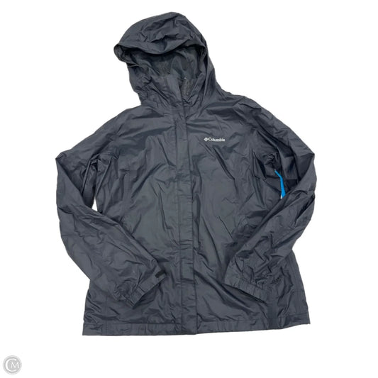 Jacket Windbreaker By Columbia In Black, Size: L