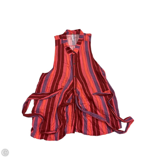 Top Sleeveless By Free People In Striped Pattern, Size: Xl
