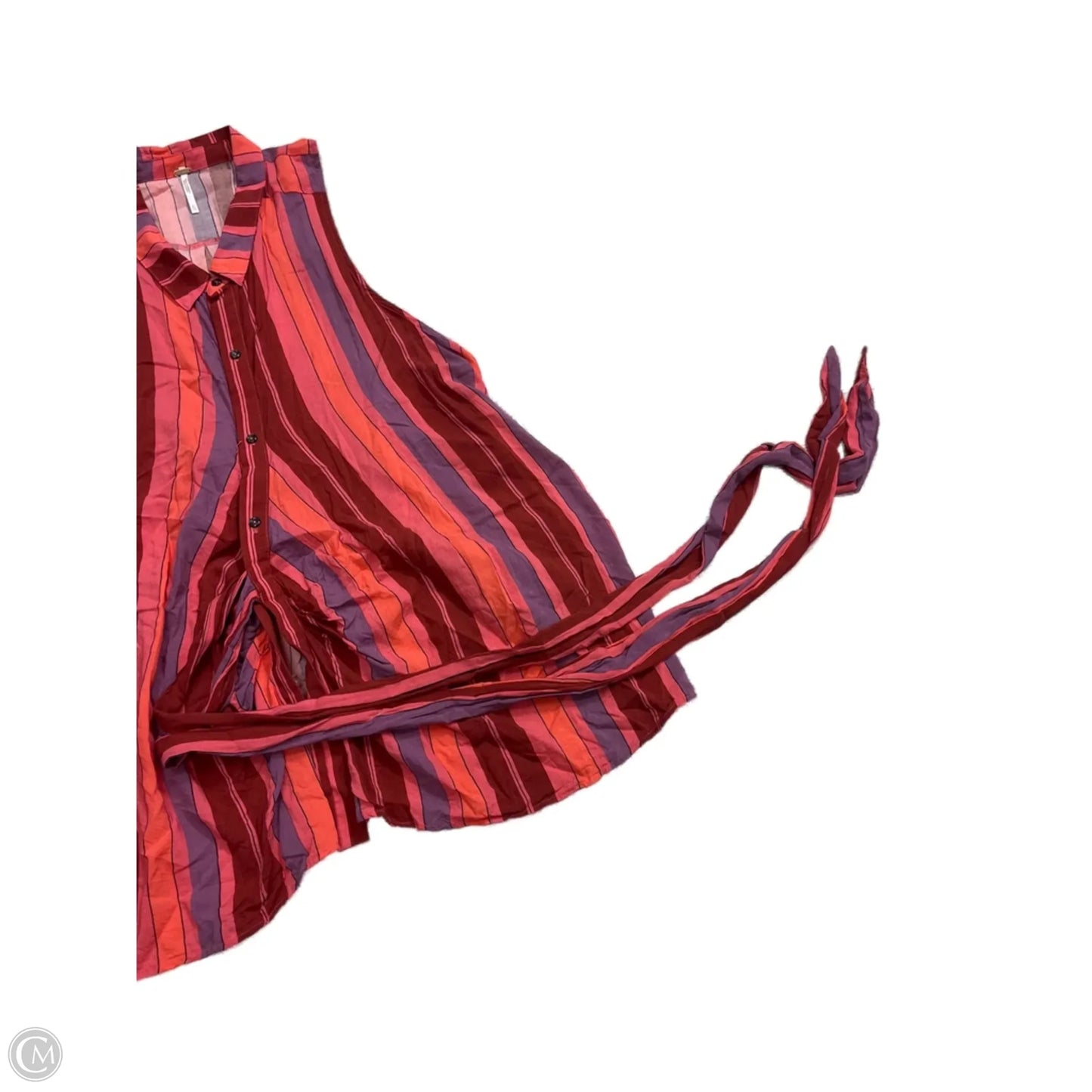 Top Sleeveless By Free People In Striped Pattern, Size: Xl