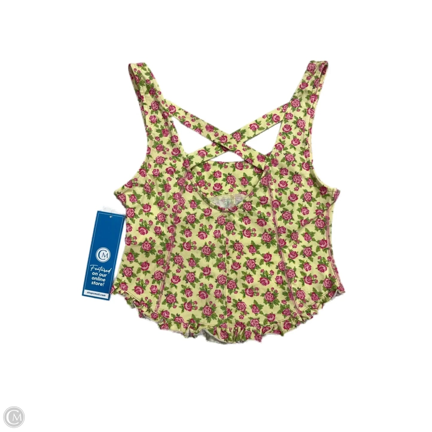 Top Sleeveless By Free People In Yellow, Size: L