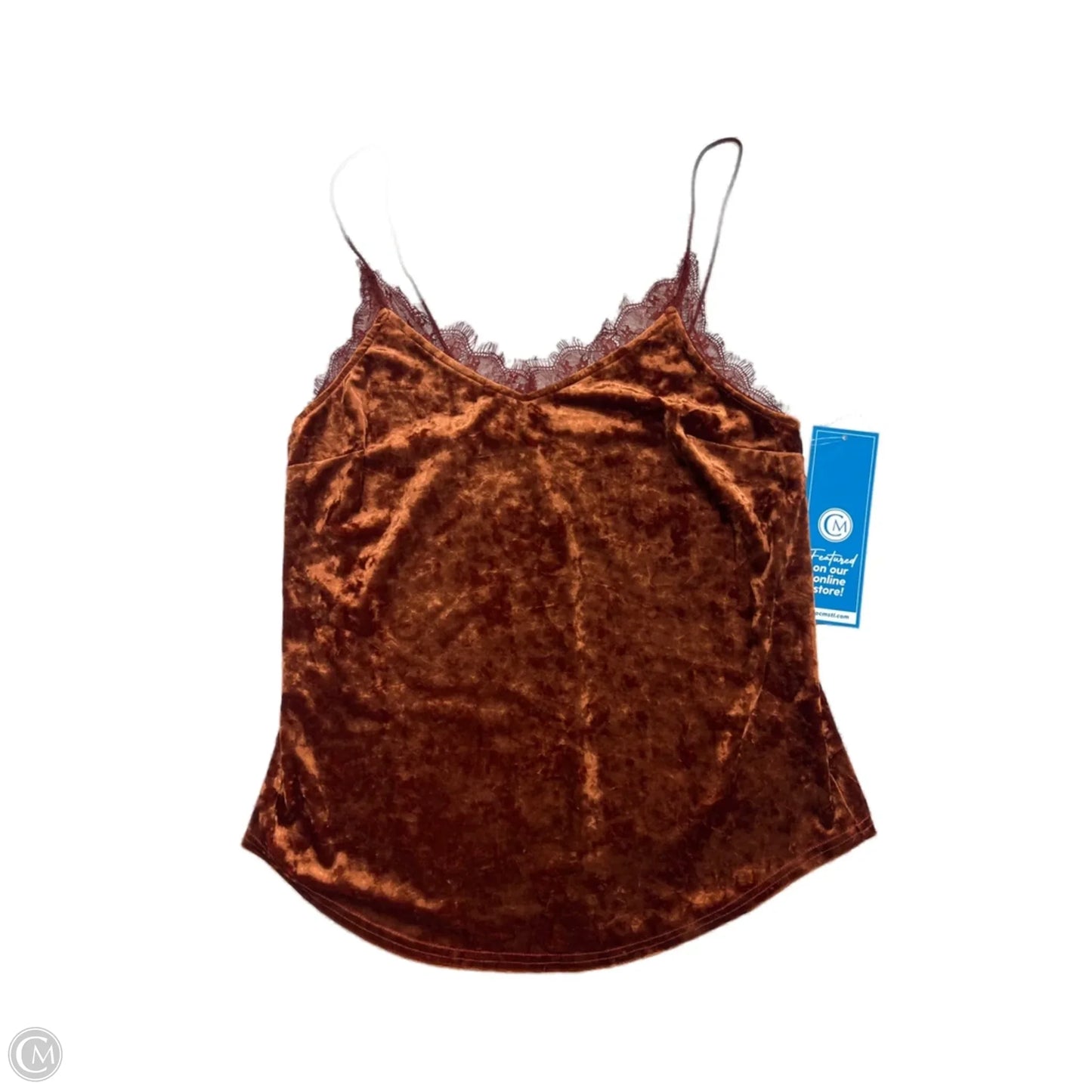 Top Sleeveless Basic By Kimichi Blue In Orange, Size: M