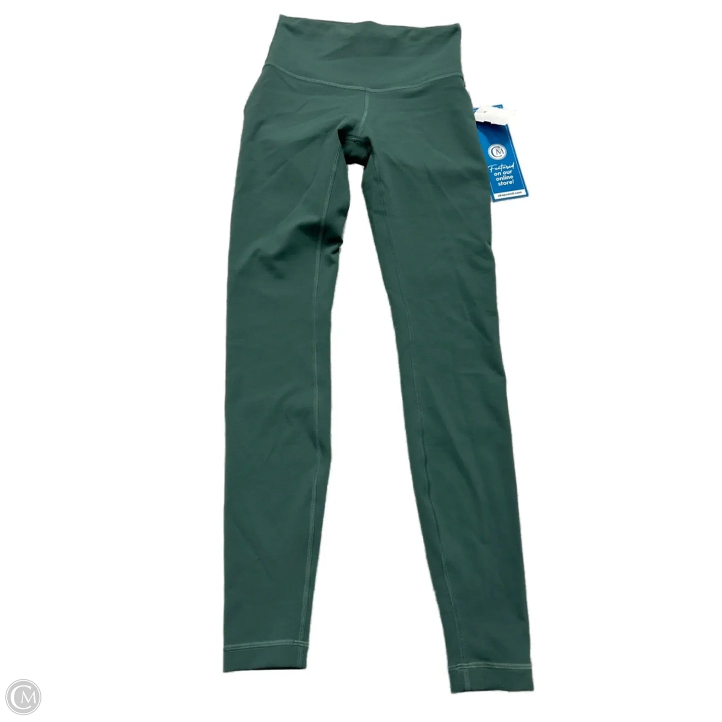 Athletic Leggings By Lululemon In Green, Size: S