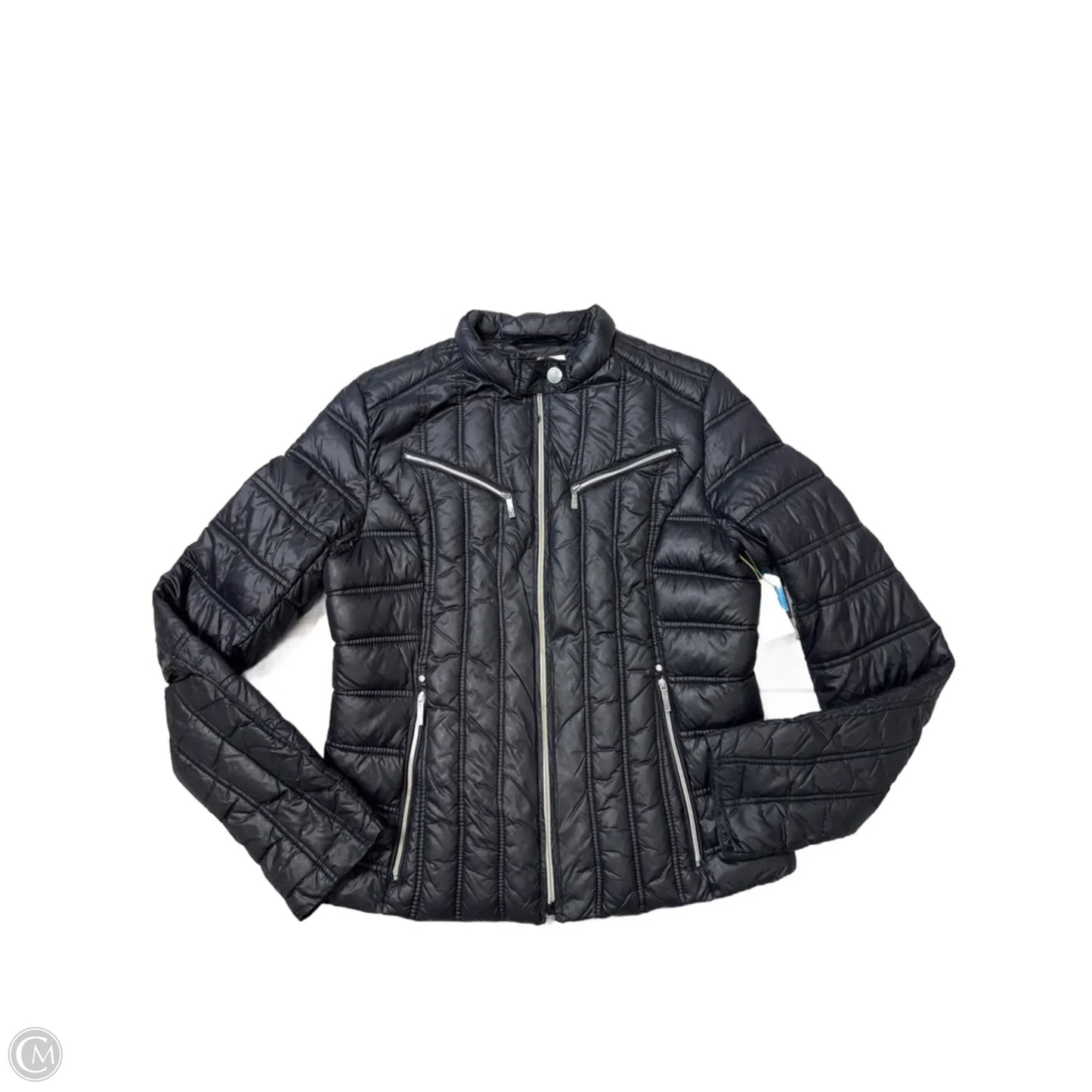 Coat Puffer & Quilted By Laundry In Black, Size: L