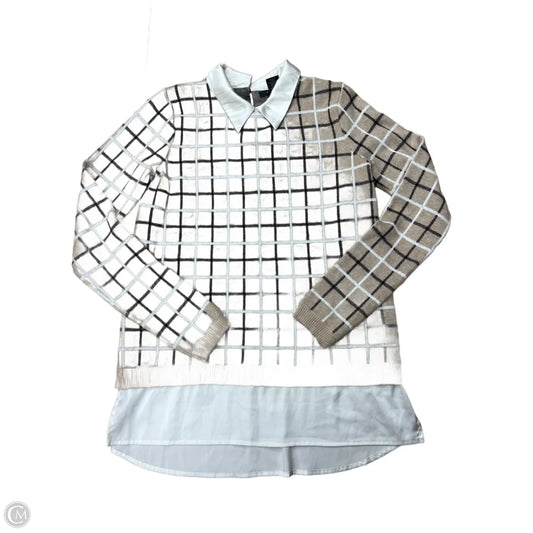 Top Long Sleeve By Tahari In Tan, Size: S