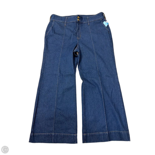 Jeans Wide Leg By J. Crew In Blue Denim, Size: 18