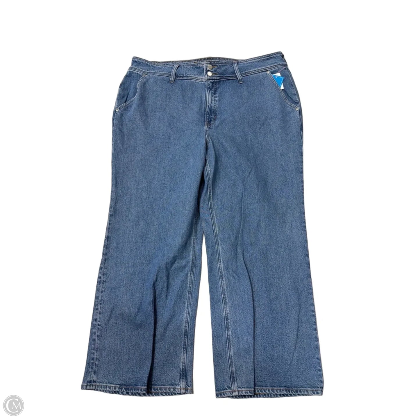New! Jeans Wide Leg By J. Crew In Blue Denim, Size: 18