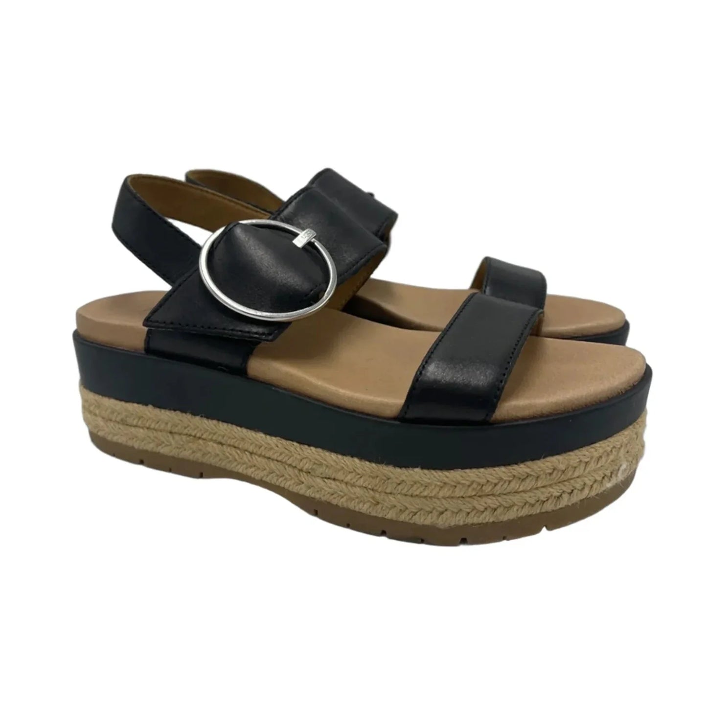 Sandals Designer By UGG In Black, Size: 6
