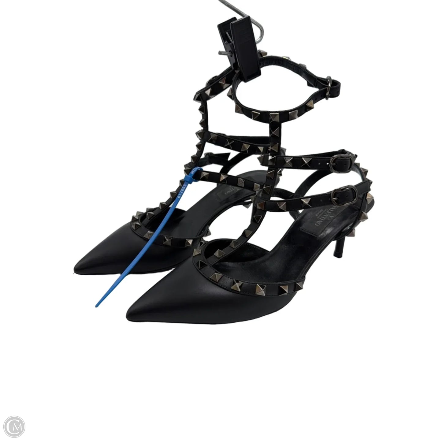 Sandals Luxury Designer By Valentino-garavani In Black, Size: 6.5