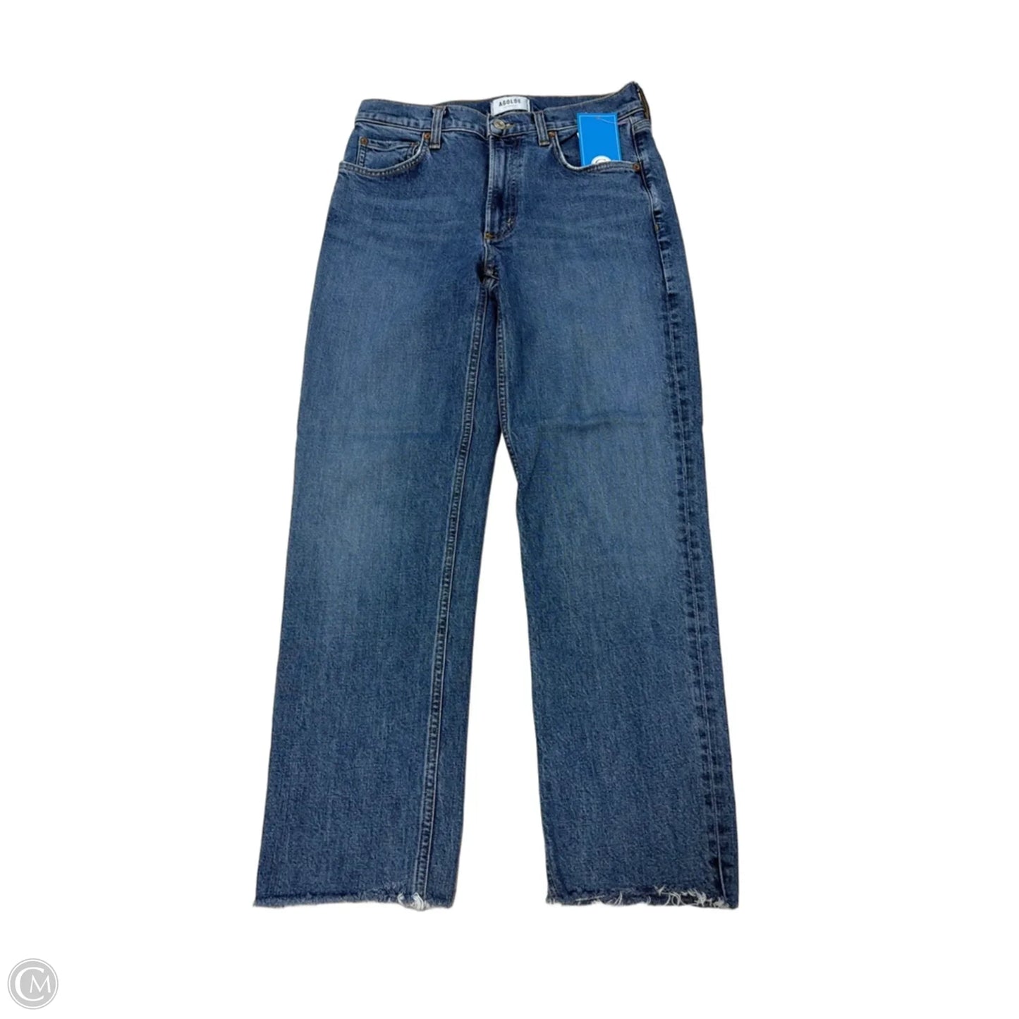 Jeans Straight By Agolde In Blue Denim, Size: 2