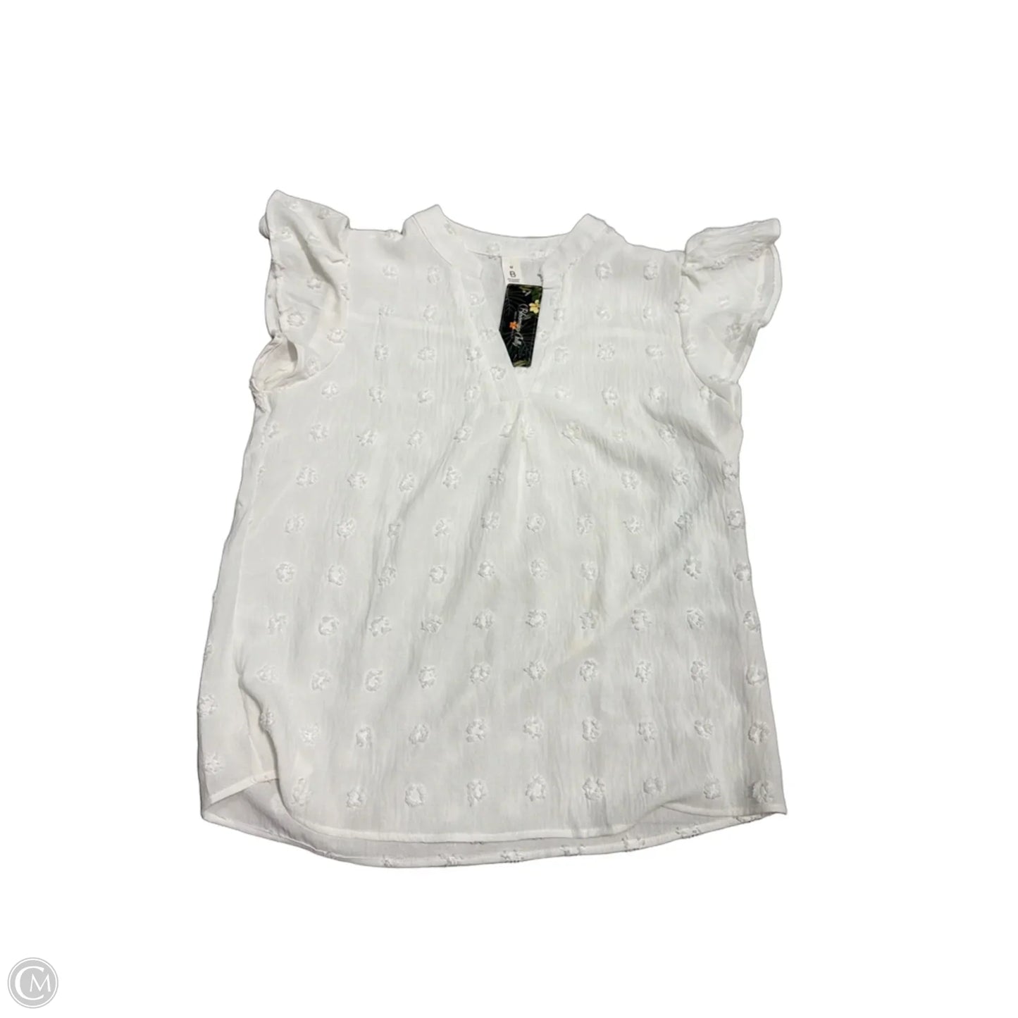 New! Top Short Sleeve By Blooming Jelly In White, Size: M