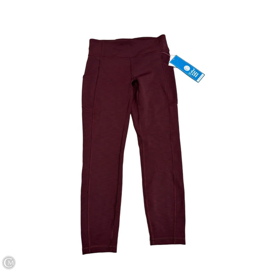 Athletic Leggings By Lululemon In Maroon, Size: M