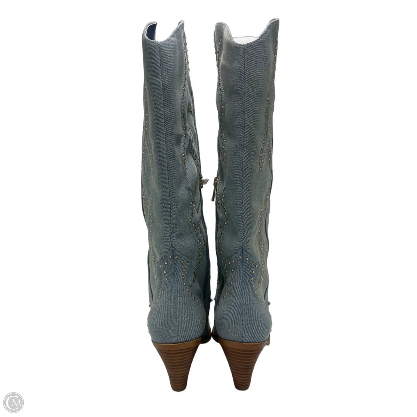 Boots Knee Heels By Jessica Simpson In Blue, Size: 9