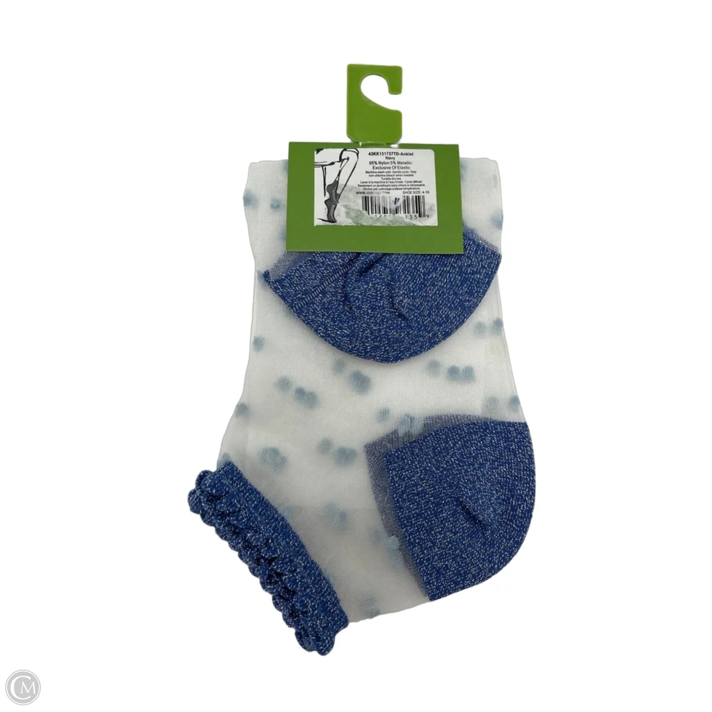 New! Socks Designer By Kate Spade In Polkadot Pattern, Size: One Size