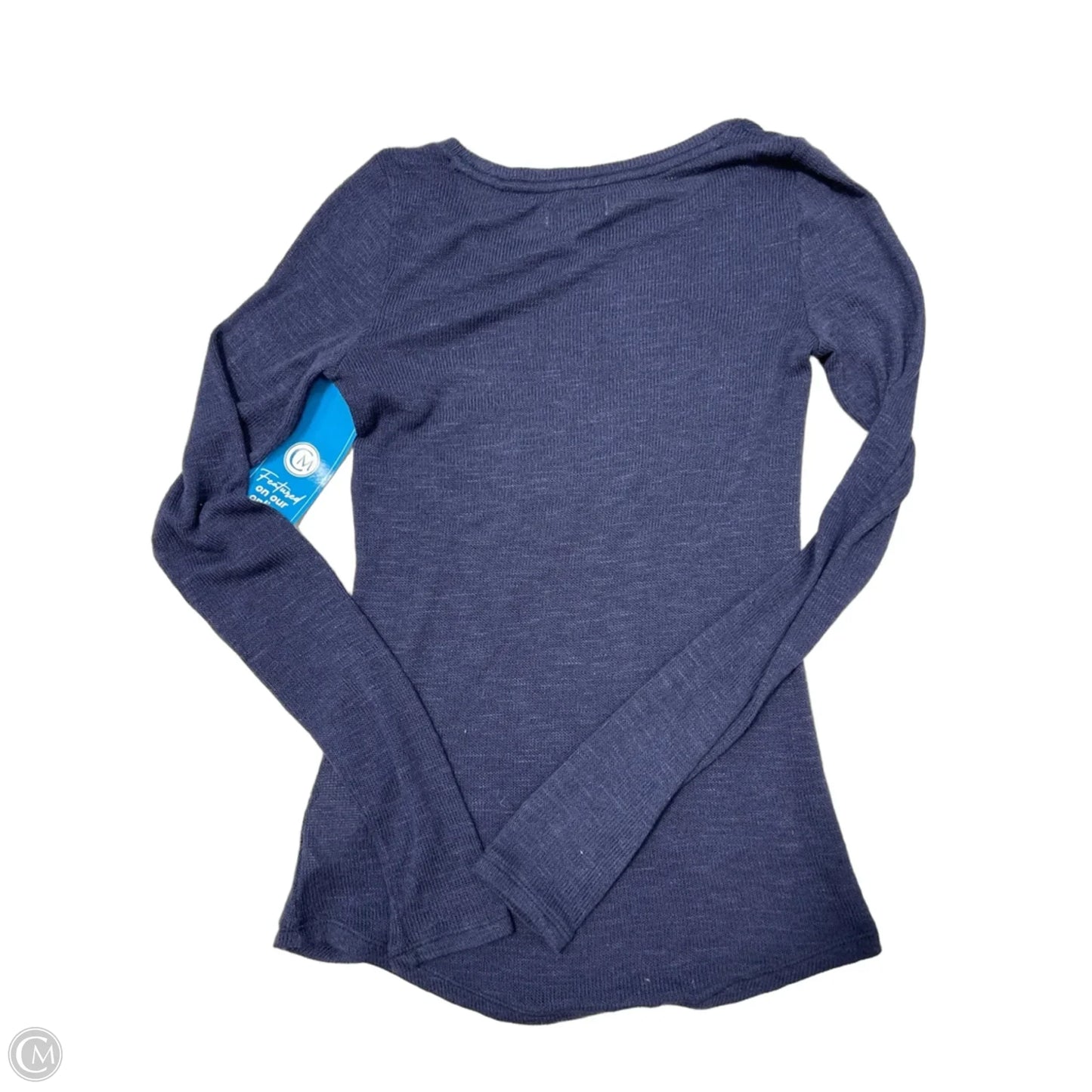 Top Long Sleeve By Abercrombie And Fitch In Navy, Size: S
