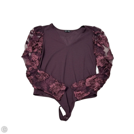Top Long Sleeve By Exposure In Purple, Size: Xl
