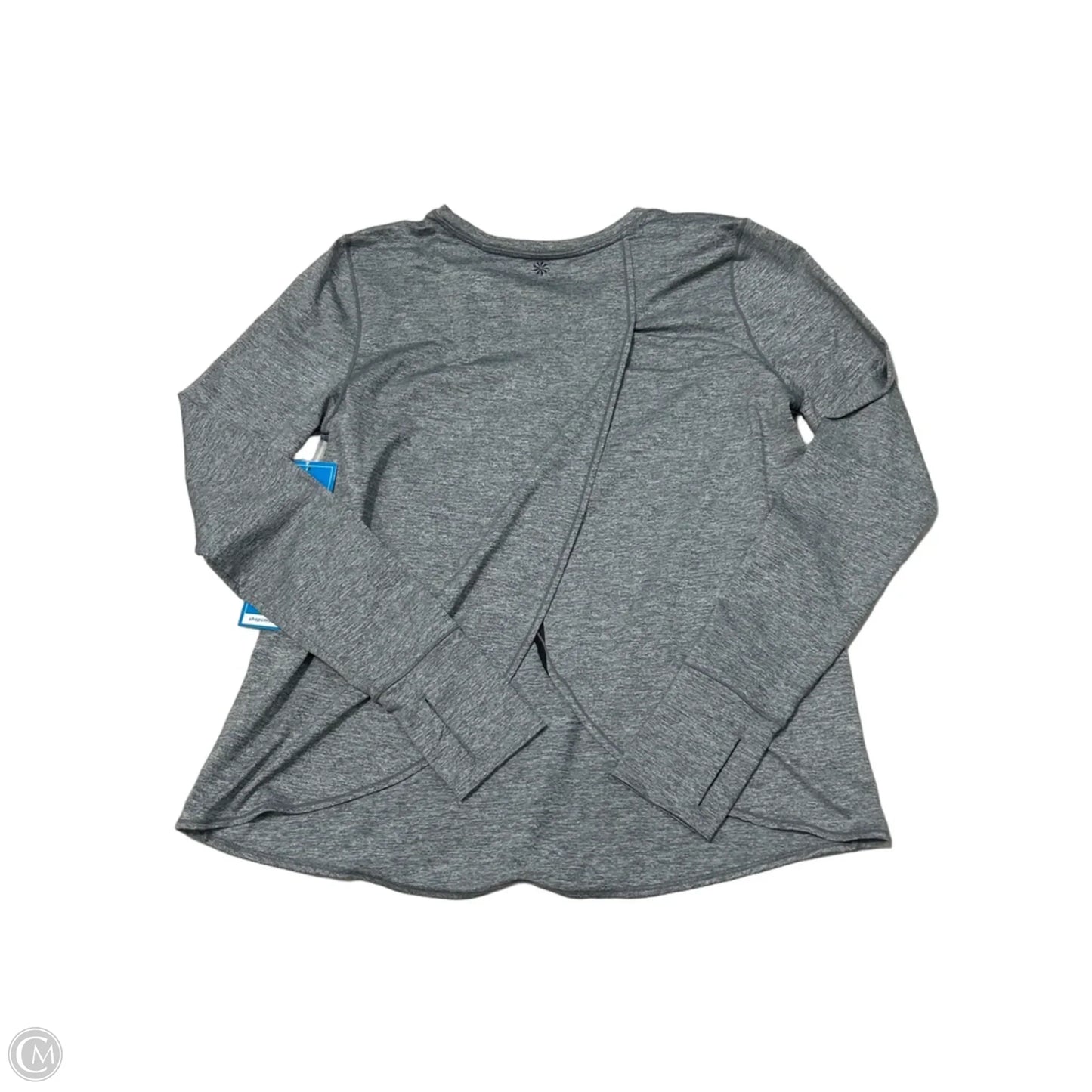 Athletic Top Long Sleeve Crewneck By Athleta In Grey, Size: S