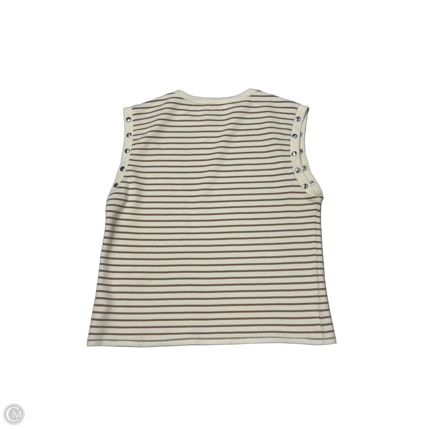 Top Sleeveless By Maeve In Striped Pattern, Size: Xxs