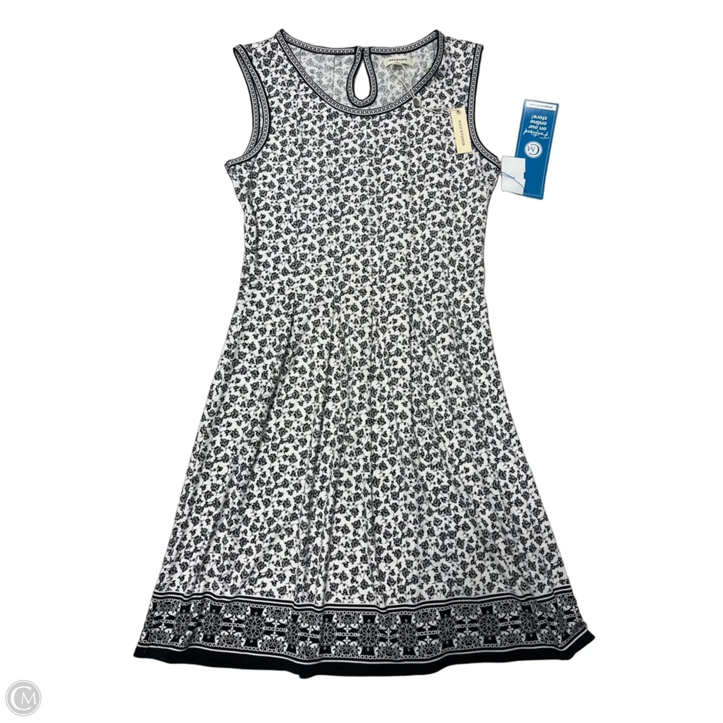 New! Dress Casual Midi By Max Studio In Black & White, Size: M