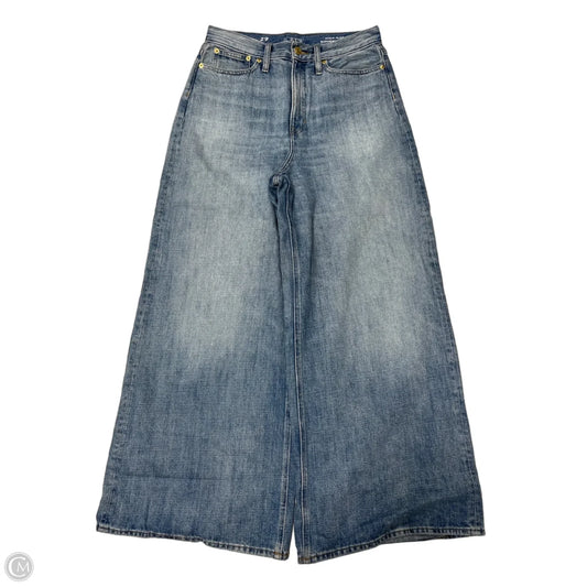 Jeans Wide Leg By J. Crew In Blue Denim, Size: 8