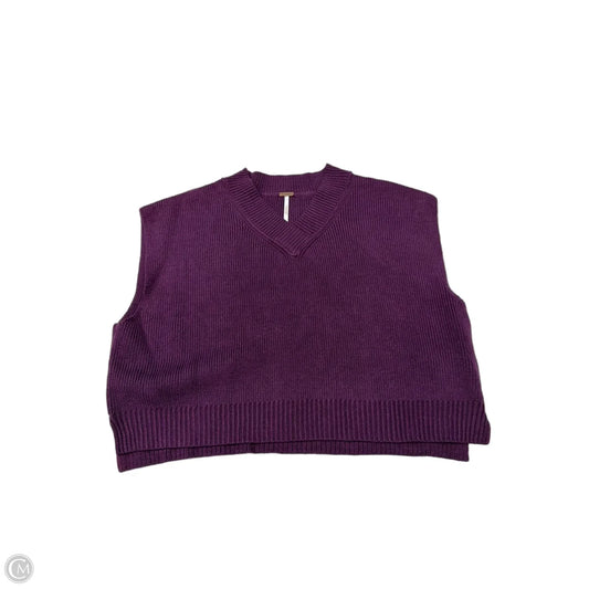 Vest Sweater By Free People In Purple, Size: S