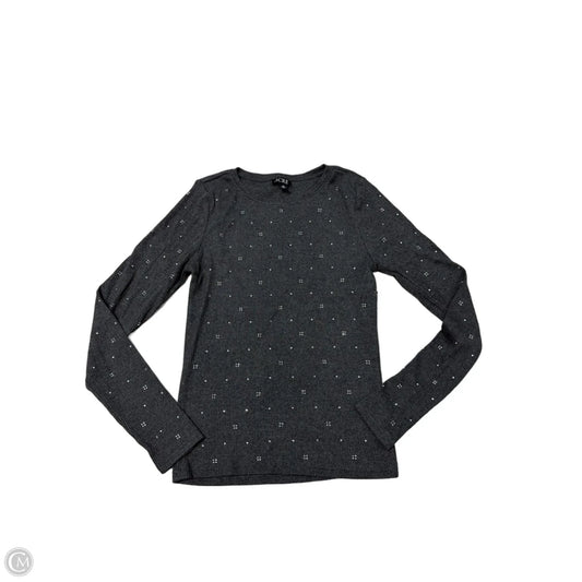 Top Long Sleeve By J. Crew In Grey, Size: M