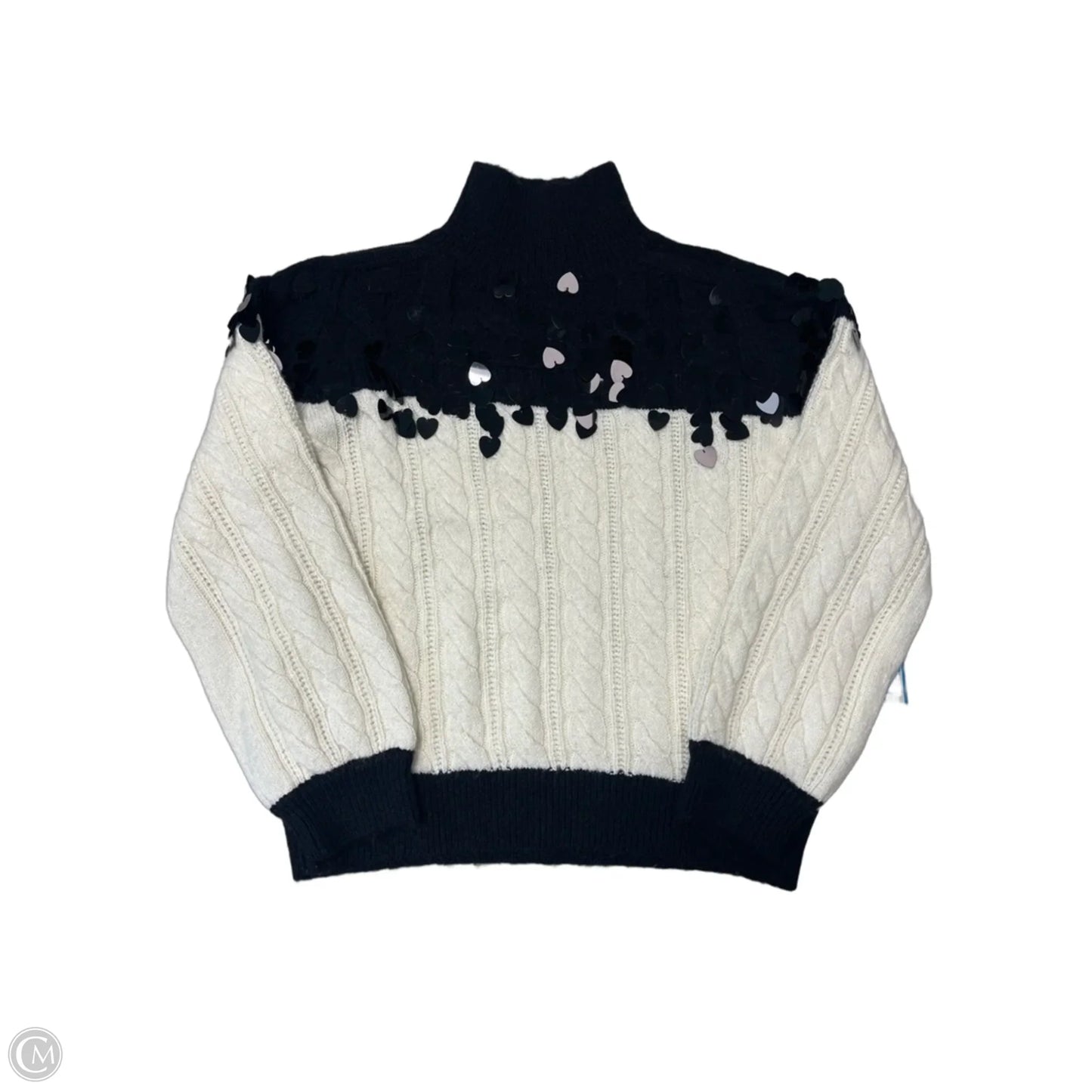 New! Sweater By Maeve In Black & White, Size: Xs