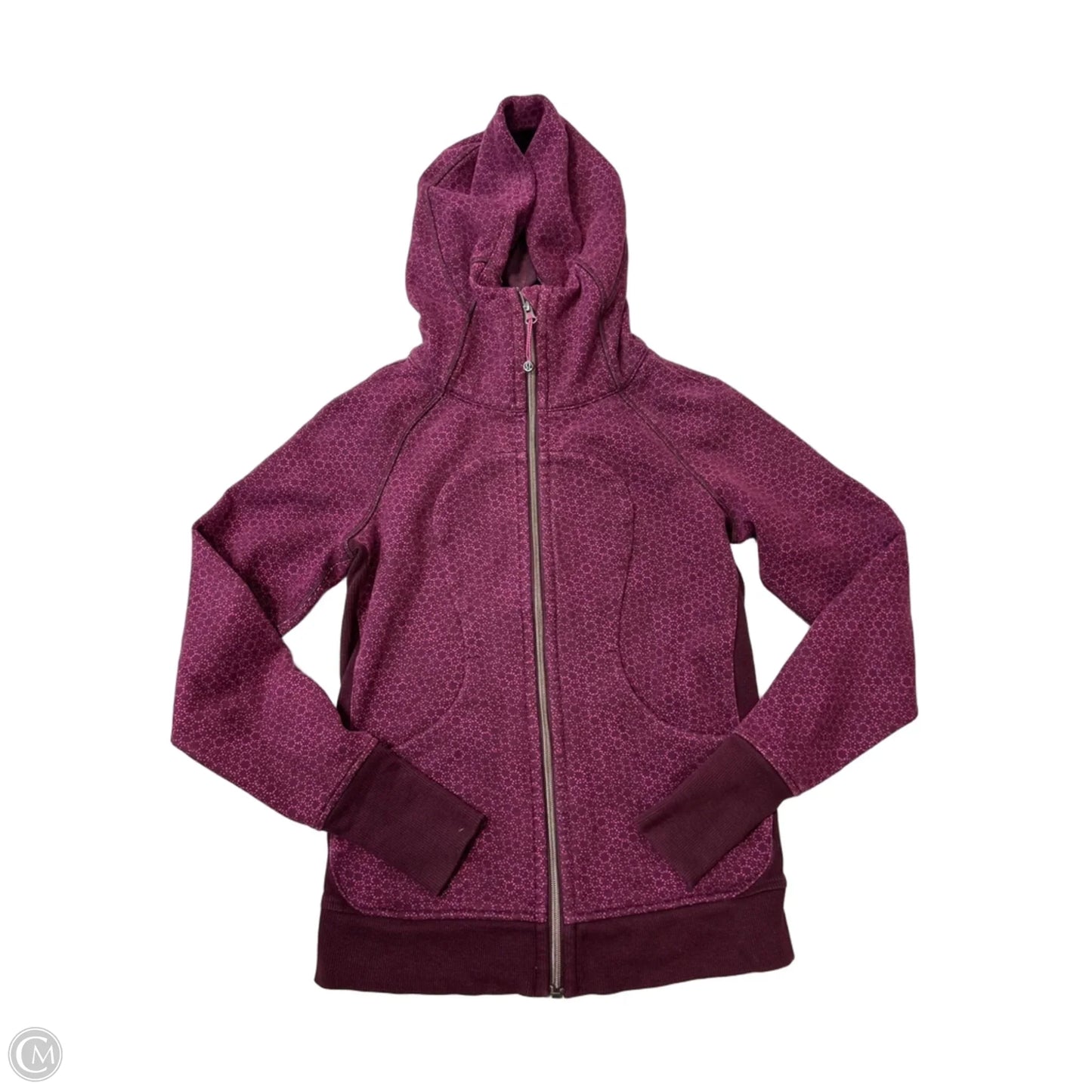 Athletic Jacket By Lululemon In Maroon, Size: 6