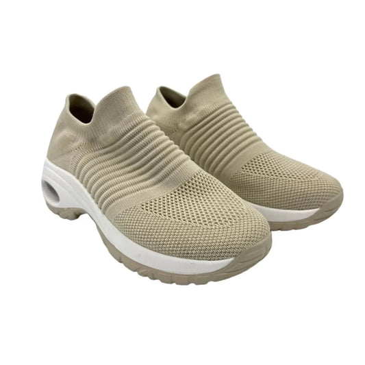 Shoes Athletic By Cushionaire In Beige, Size: 7
