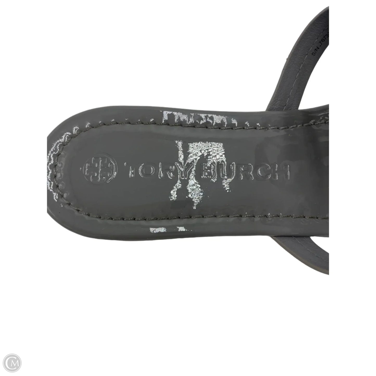 Tory Burch Miller Designer Sandals In Grey, Size: 13