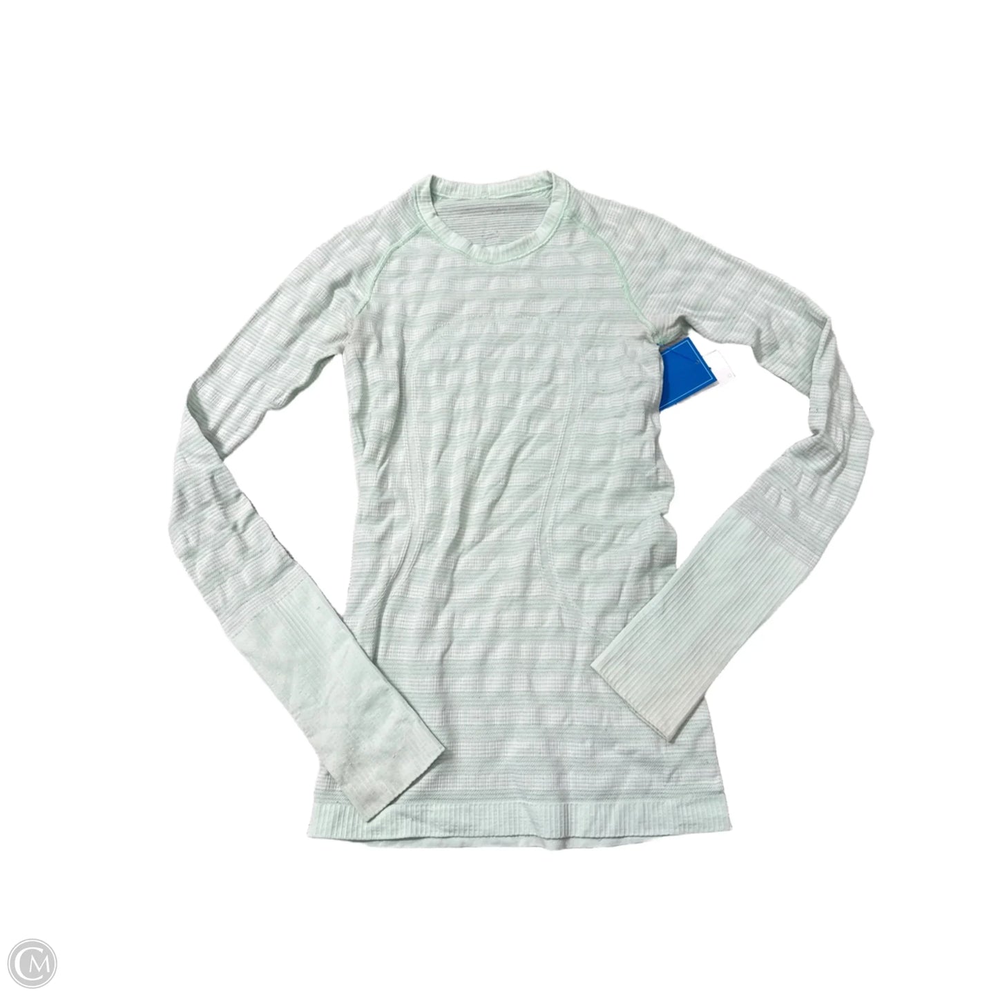 Athletic Top Long Sleeve Crewneck By Lululemon In Green, Size: S