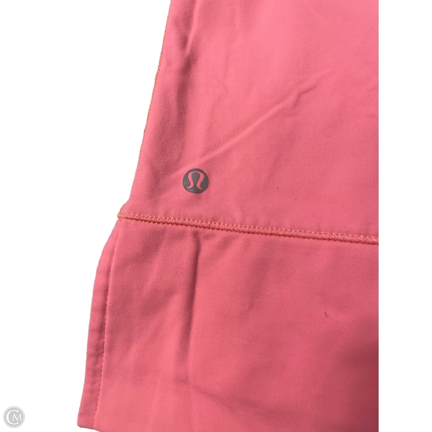 Athletic Top Long Sleeve Crewneck By Lululemon In Orange, Size: M