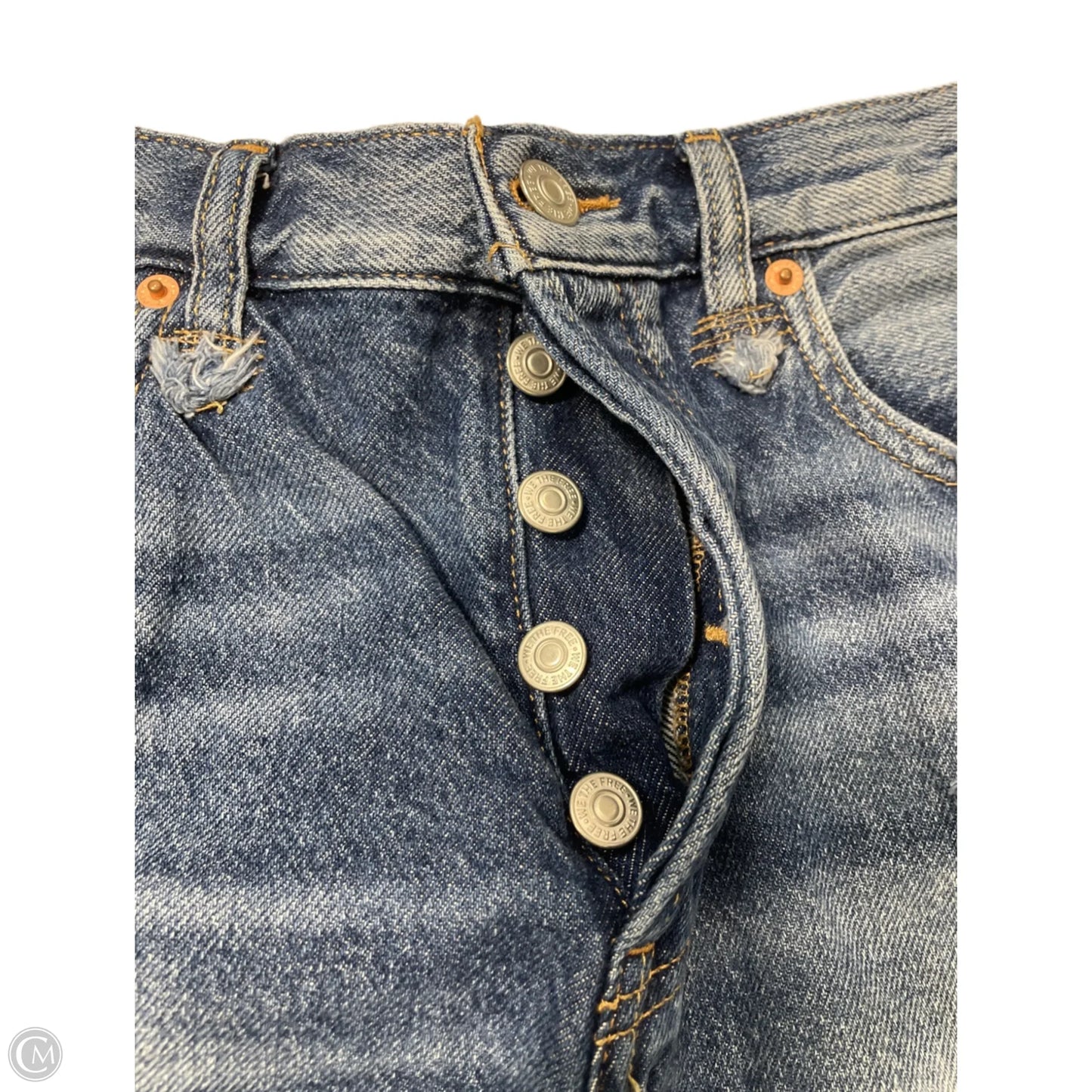Shorts By Free People In Blue Denim, Size: 4