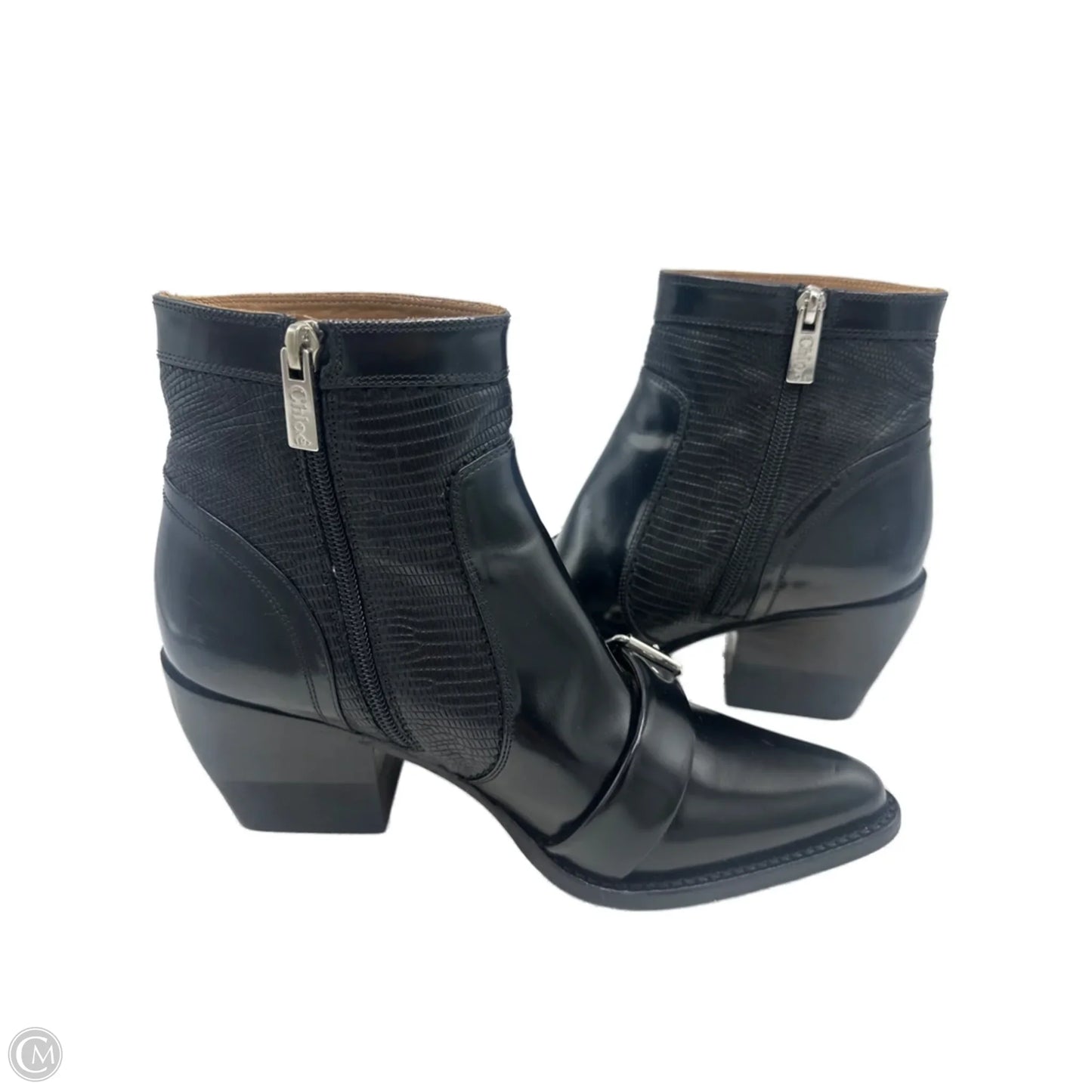 Chloe Rylee Ankle Boots In Black, Size: 10