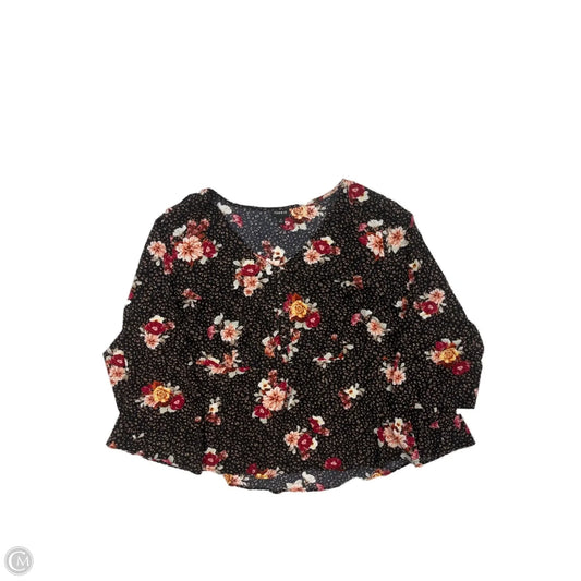 Top Long Sleeve By Torrid In Floral Print, Size: 4x