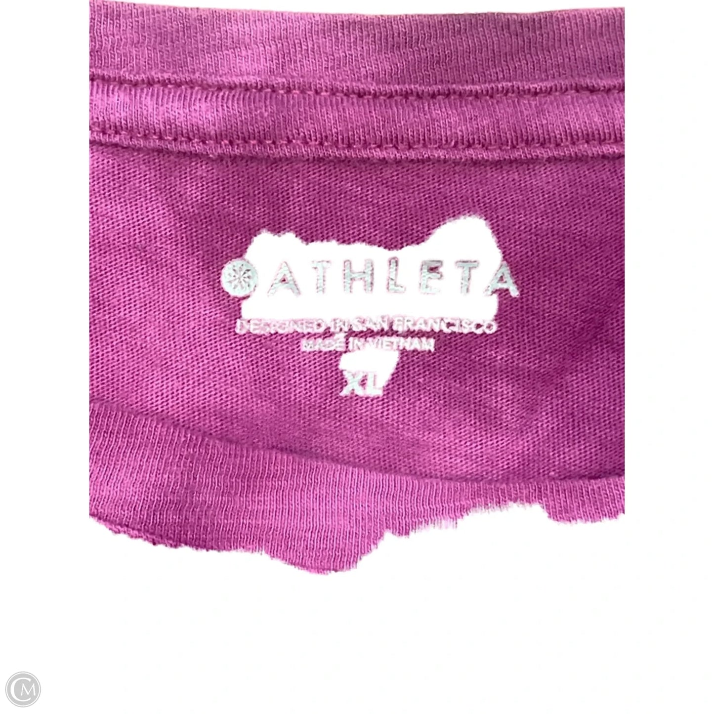 Athletic Top Short Sleeve By Athleta In Purple, Size: Xl