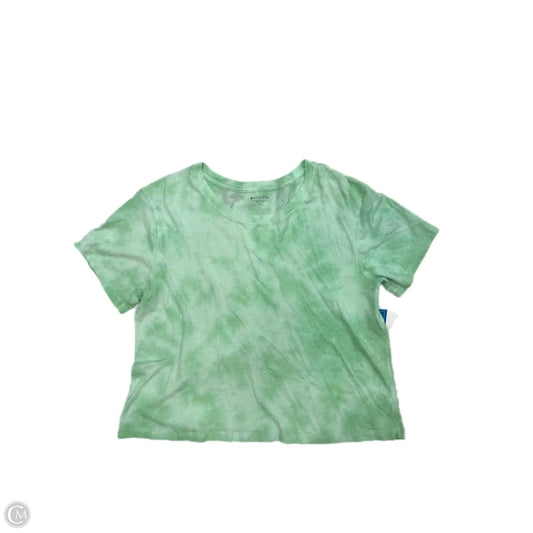Athletic Top Short Sleeve By Athleta In Green, Size: L