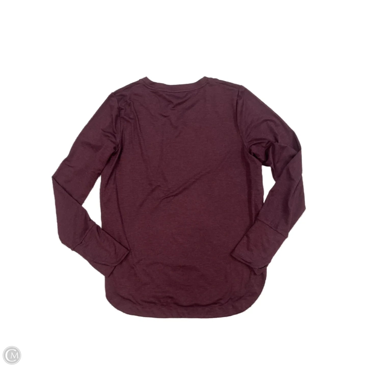 Athletic Top Long Sleeve Crewneck By Athleta In Maroon, Size: L