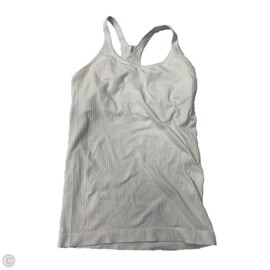 Athletic Tank Top By Lululemon In White, Size: S