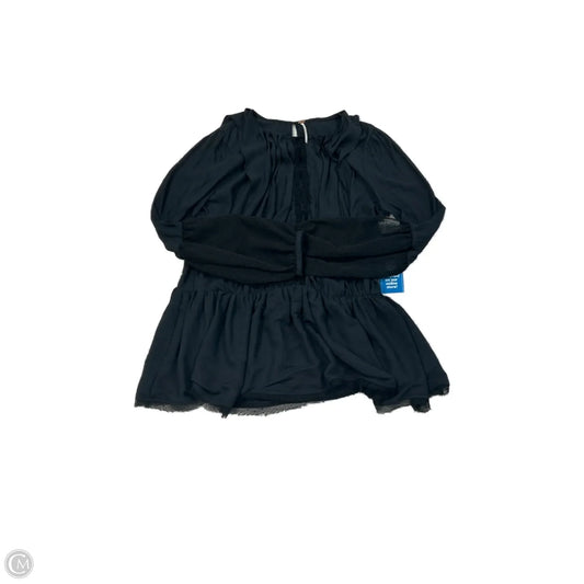 Top Long Sleeve By Free People In Black, Size: M